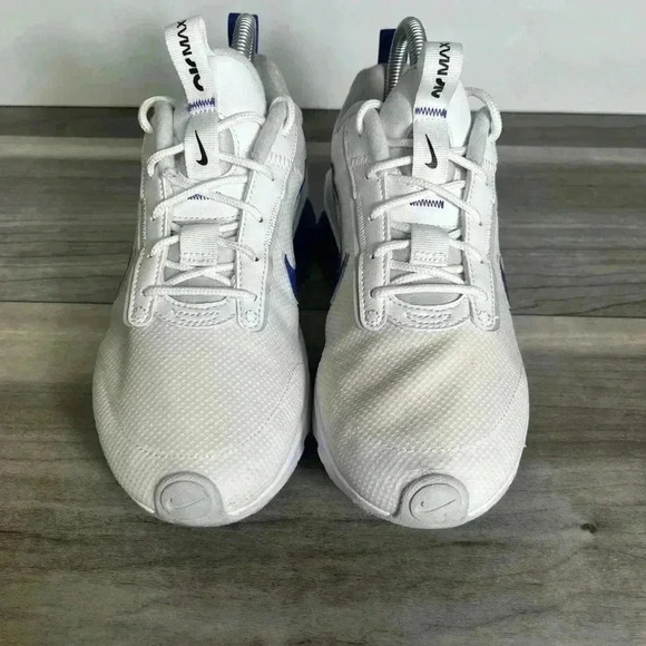 Nike Airmax Interlock White Shoes Womens 7 Blue Running Walking Gym sneakers - Picture 4 of 7